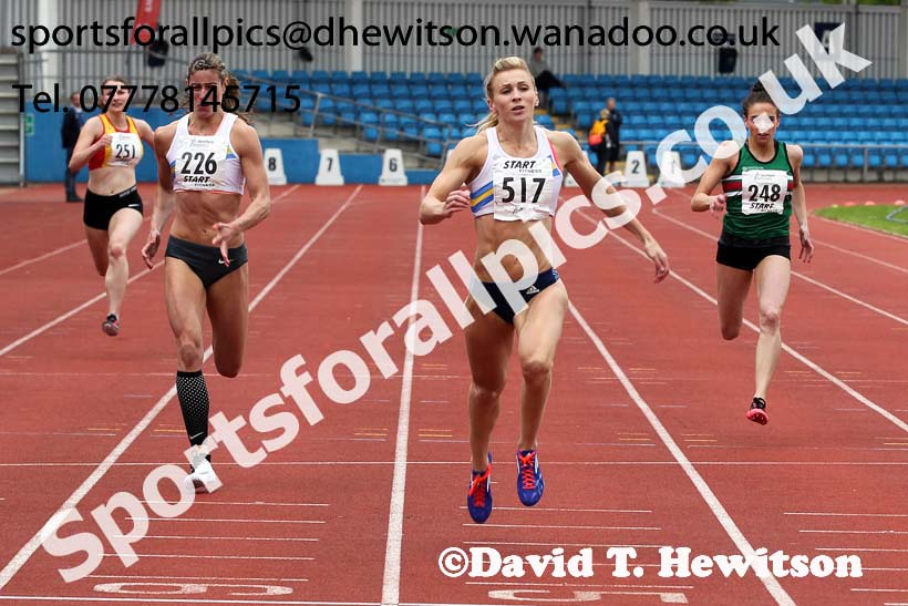Womens  senior 200 metres, Northern Senior and Under-20s Track and Field Champs., Manchester. Photo: David T. Hewitson/Sports for All Pics